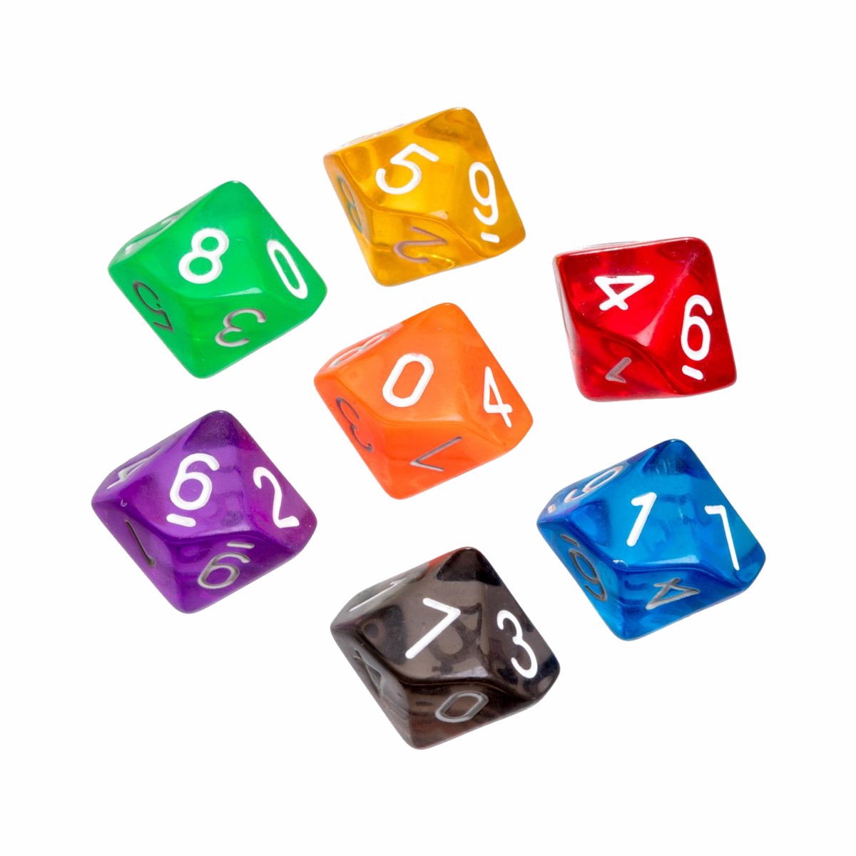 10-sided clear die